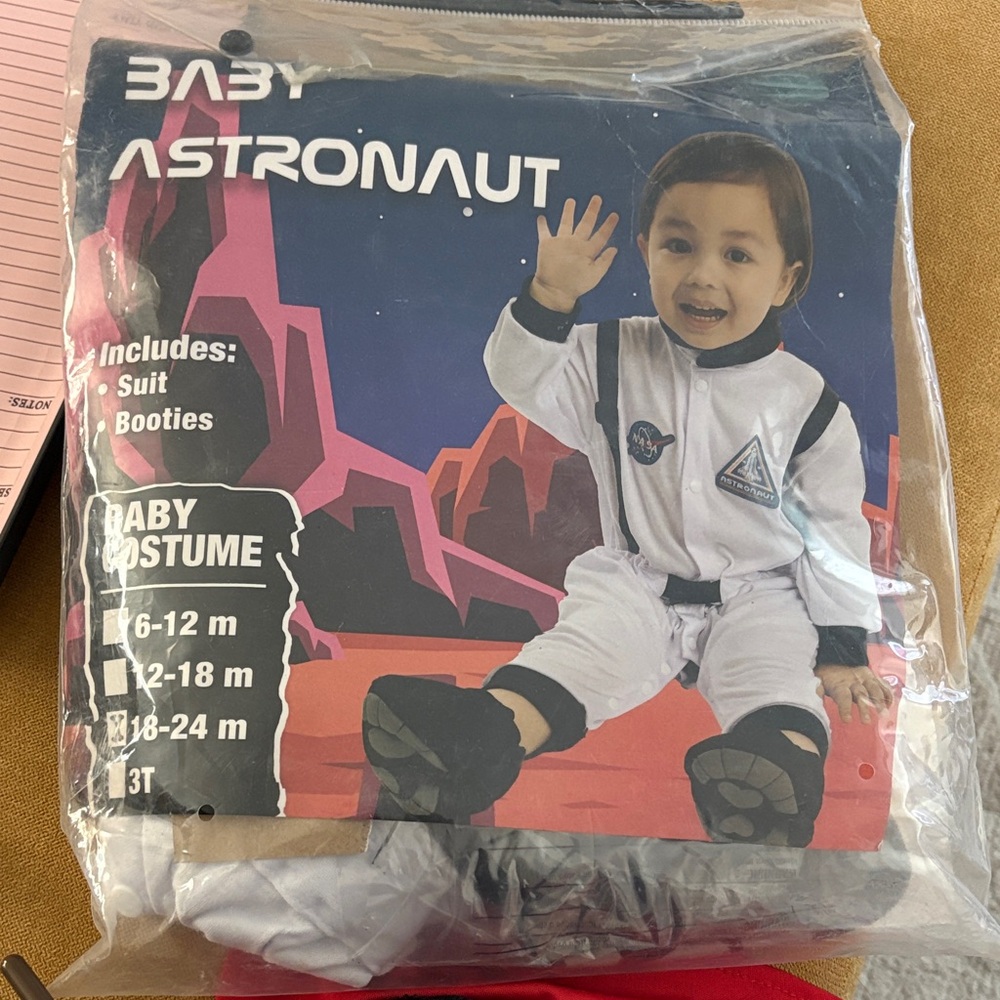 Baby Astronaut Costume - White and Black